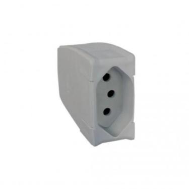 Imagem de Plugue Fêmea Prolongador 10A Cinza - Pial Legrand