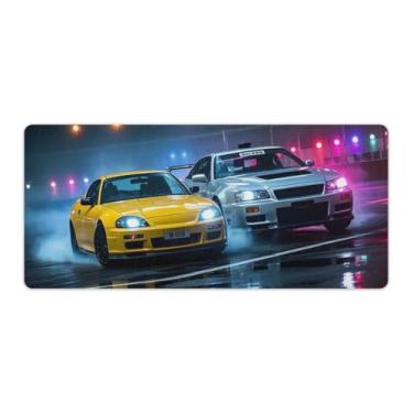 Imagem de HouLaiZhe S2000 R34 Drift JDM Sports Car Gaming Mouse Pads JDM Car Desk Pads Grandes Mousepads para Desktop Keyboard Computer Mat40x90cm