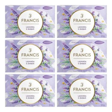 Imagem de Kit C/6 Sabonete Barra Francis Lavanda E Ambar 90g