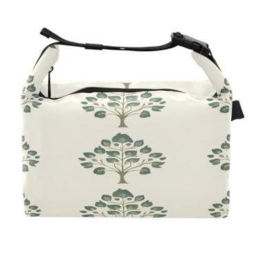 Imagem de STAYTOP Lancheira elegante de árvore verde com fivela de alça, lancheira isolada para meninos e meninas, lancheira térmica para trabalho escolar