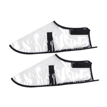 Imagem de harayaa 1 Par de Protetores de Sapatos de Barbeiro, Protetoras Transparentes à Prova de Poeira para Corte e Coloração de Cabelo, 34 a 37