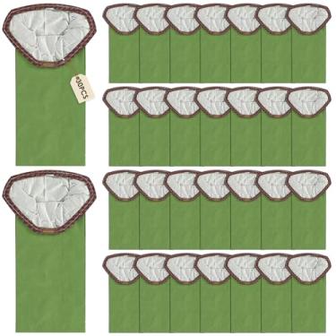 Imagem de Pacote com 30 107313 micro saco de filtro de substituição para aspirador de pó de 10 litros, saco de filtro de vácuo 107313, substituição de sacos de vácuo com colar triangular aberto