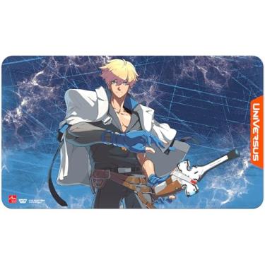 Imagem de UniVersus: Guilty Gear - Strive - Playmat: Ky Kiske - Tapete de neoprene 61 x 35,5 cm, arte de personagem exclusiva, acessório de jogo de cartas colecionáveis de mesa, colecionável