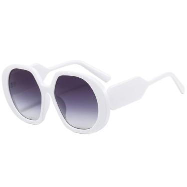 Imagem de Óculos de Sol UV400 - Cores Candy, Tamanho Grande, Redondo, Degradê, para Homens e Mulheres, Esportes ao Ar Livre, Corrida e Ciclismo, 04