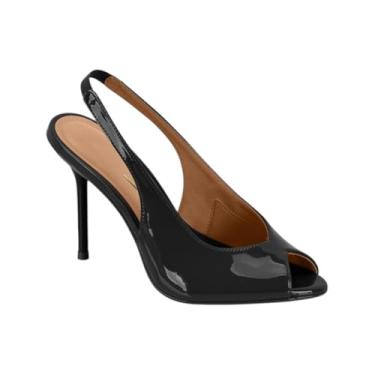 Imagem de Sandália Feminina Peep Toe Salto Fino Vizzano 6564.101 (Preto, BR, Adulto, Numérico, 36)