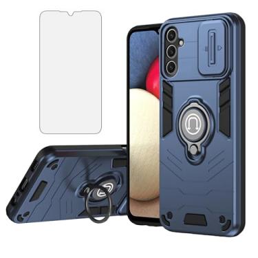 Imagem de Asuwish Capa de celular para Samsung Galaxy S25 Plus S25+ 5G com protetor de tela, capa para câmera, fina, magnética, resistente, suporte para celular híbrido resistente S25Plus 25S + S 25 25+