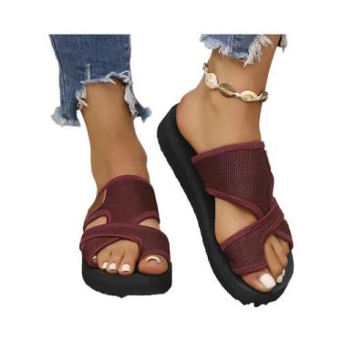 Imagem de Sandálias e chinelos femininos elegantes, leves, respiráveis e confort