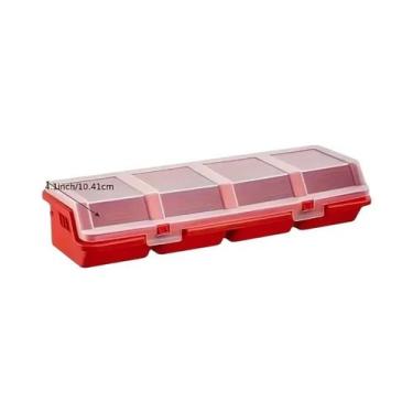 Imagem de Caixa Organizadora Plástica Multi-Compartimentos Para Parafusos E Pequ