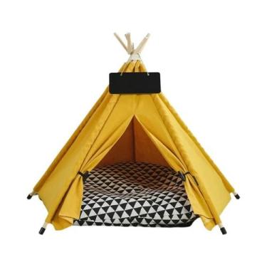 Imagem de Tenda Teepee Portátil Lavável Para Animais De Estimação, Para Gatos E 