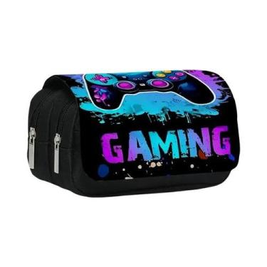 Imagem de Estojo De Caneta Flip De Dupla Camada Em Estilo De Controle De Jogo 3D