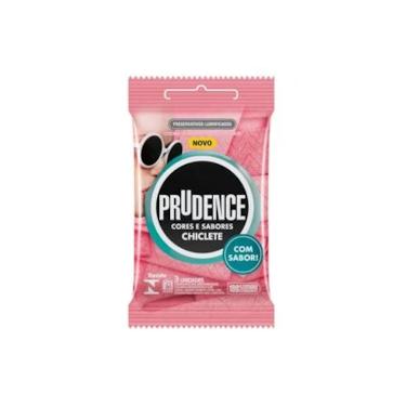 Imagem de Preservativo Cores & Sabores Prudence Chiclete - 3 unidades