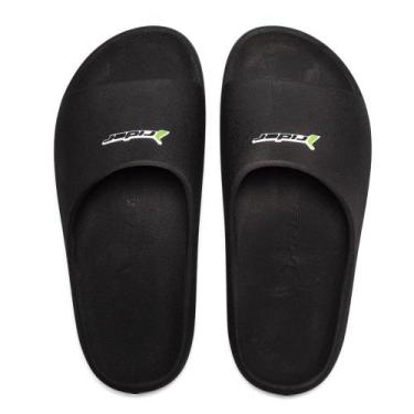Imagem de Chinelo Masculino Rider Drip Slide Moderno Preto Branco, Preto, Branco