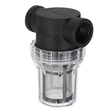 Imagem de PATIKIL Filtro fêmea em linha de 9,5 cm com tela de filtro de aço inoxidável de malha 200, filtro de bomba de água para irrigação de jardim, entrada de lavadora de pressão