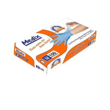 Imagem de Luva Nitrila Sem Talco G C/100 Und Azul Medix