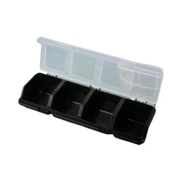 Imagem de Caixa Organizadora De Plástico Com 4 Compartimentos Para Ferramentas E