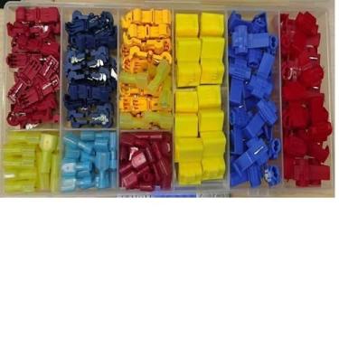 Imagem de Terminal de conexão, 170 peças, conectores elétricos, terminais de fio de emenda rápida, isolados