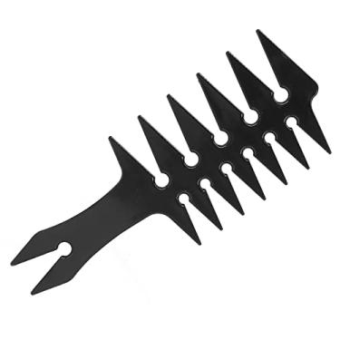 Imagem de Cosiki Pente de Cabelo de Dente Largo Masculino, Pente de Estilo de Cabelo de Dupla Face para Combater Nós, de Leve e Portátil para Cuidados Com o Masculino (Preto)