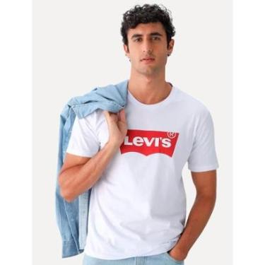Imagem de Camiseta Levis Logo Batwing Branca-Masculino