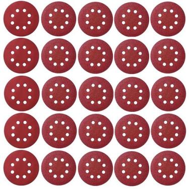 Imagem de 20 X Lixas Disco Grão 7 Polegadas 180mm 8 Furos Lixadeira Politriz KaQ