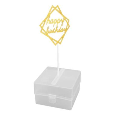 Imagem de Zerodis Caixa de Dinheiro de Aniversário, 20 Sacos Transparentes Kit de Retirada de Dinheiro para Topper de Bolo de Feliz Aniversário Com Cartão de Decoração de Bolo para Festa,