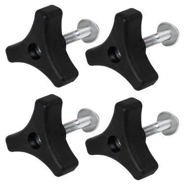 Imagem de DemJamr 4 conjuntos de parafusos com alça triangular para máquina de grama/cortador de grama Honda, maçanetas e parafusos de porca