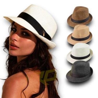 Imagem de Chapéu Casual Praia Palha Masculino Feminino ABA CURTA PANAMÁ 334-Unissex