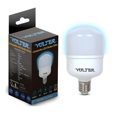 Imagem de Lâmpada Led Bulbo 50W Volter Alta Potência 6500K Cor Da Luz