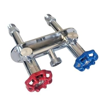 Imagem de FashionCha Externa de 4 Polegadas para água Quente E Fria, Conexão para Mangueira de 1/2" X 3/4", Externa de Cobre