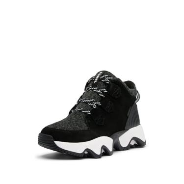 Imagem de Sorel Bota de neve feminina Kinetic Impact Caribou Plus impermeável, Preto/sal marinho, 35