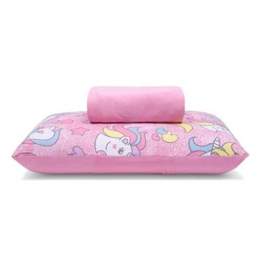 Imagem de Jogo de Lençol KazzaVip Solteiro Malha 100% Algodão Basic Unicórnios 2