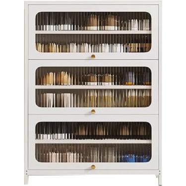 Imagem de 3FLQOOPP Sapateiras de aço para sapateiras independentes, organizador de sapatos independente com gavetas, armário de armazenamento para tênis/sandálias/chinelos, sapateira, armazenamento