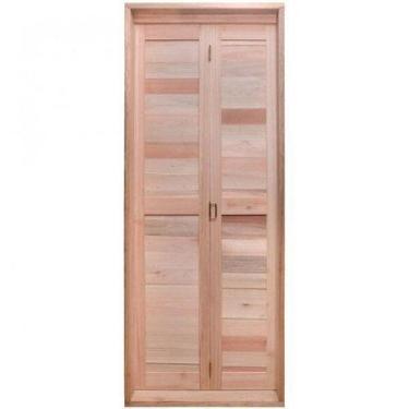 Imagem de Porta de Madeira Camarão 213x74cm com Marco Batente 14cm Ewk P39 Rondo