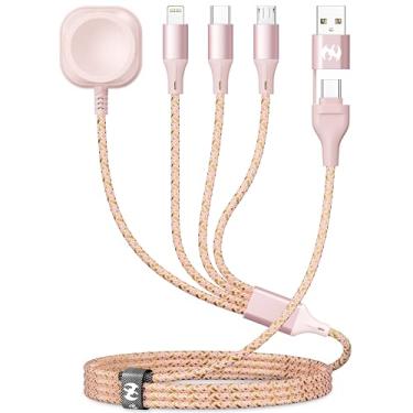 Imagem de Cabo Lightning para iPhone, pacote com 3 unidades, nylon trançado, certificado pela Apple, MFi, cabo de carregamento rápido USB longo para carregador Apple, iPhone 13/12/11Pro/11/XS