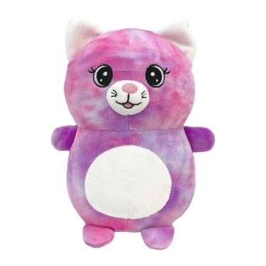 Imagem de Pelúcia Fofo Color Gatinho Rosa Tye Die 35cm - CAA Toys