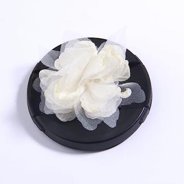 Imagem de 10 peças de flores artificiais de chiffon rosa camélia para decoração de vestido de convite de casamento, 34