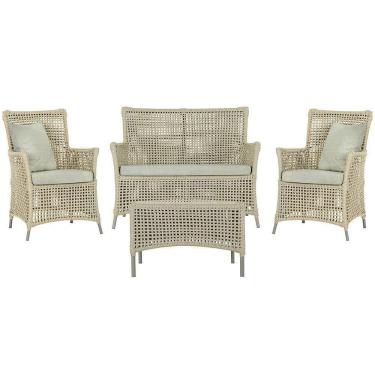 Imagem de Jogo Sofá E 2 Poltronas E Mesa Igapó Fendi E3 Trama Original Rami