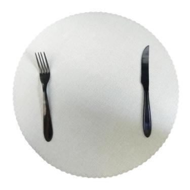 Imagem de Jogo Americano Mesa Posta Tecido Redondo Linha Luxo Tamanho - Show Hou