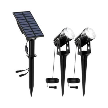 Imagem de Luz Solar LED Verde Para Exterior, IP65 À Prova d'Água, Holofote Solar