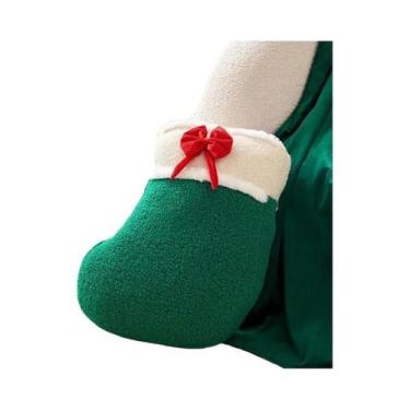 Imagem de Meias De Natal De Pelúcia Em Formato De Biscoito De Gengibre, Cabana D