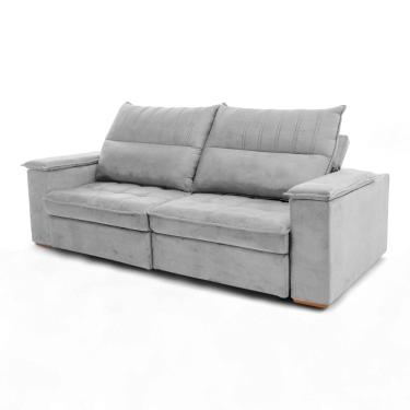 Imagem de Sofá Retrátil Reclinável Casal 2 Lugares 2,50m California Veludo - Loja Sheep