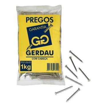 Imagem de Prego 18x27 (kg) Com Cabeça Gerdau Polido 1kg - Congratulations Store
