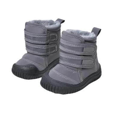 Imagem de Botas De Neve Impermeáveis Unissex Para Crianças, Longas E De Pelúcia,