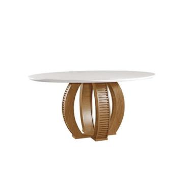 Imagem de Mesa de Jantar Redonda 1,35 Bali - Domus Móveis - LJ Móveis