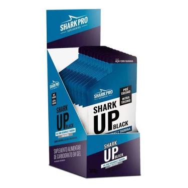 Imagem de Shark Up Black Gel - 10 Sachês 30g Açaí com Banana - Shark Pro - Shark