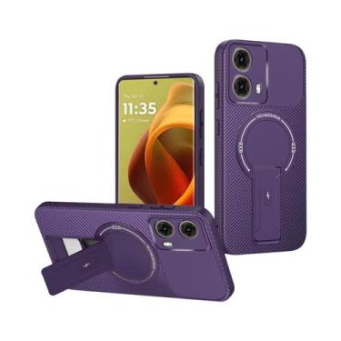 Imagem de Capa Magnética De Carbono Para Motorola Moto G35 G54 G55 G75 G84 5G Ed