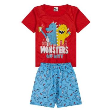 Imagem de Pijama Infantil Menino Vermelho -Alemara, 3
