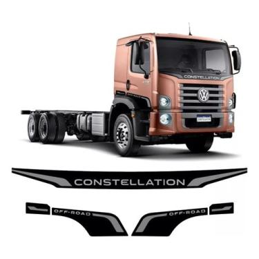 Imagem de Adesivo Constellation Off-Road Compatível Caminhão Cinza - SPTS