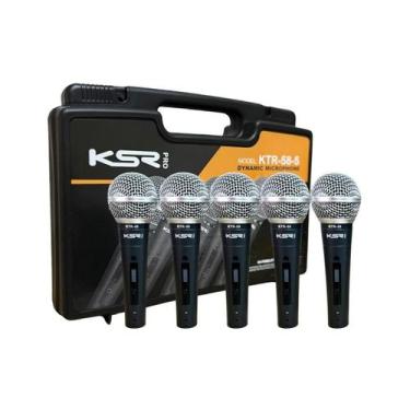 Imagem de Kit Com 5 Microfone KSR Pro KTR58-5