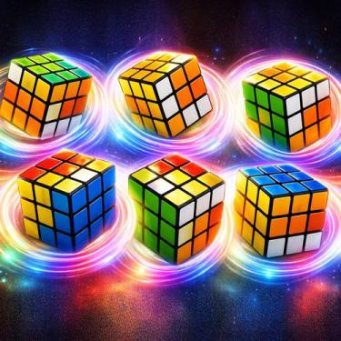 Imagem de Kit 6 Cubo Magico Jogo Infantil Caixa Brinquedo Pedagogico - 99 Toys