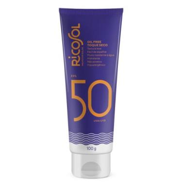 Imagem de Protetor Solar Ricosol FPS 50 Oil Free Toque Seco 100g